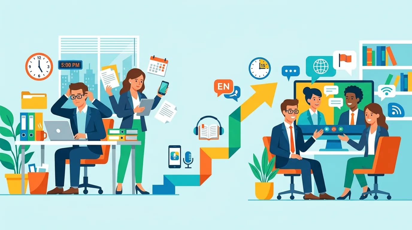 Tiếng Anh Giao Tiếp Cho Người Đi Làm: Bắt Đầu Từ Đâu Khi Quá Bận?